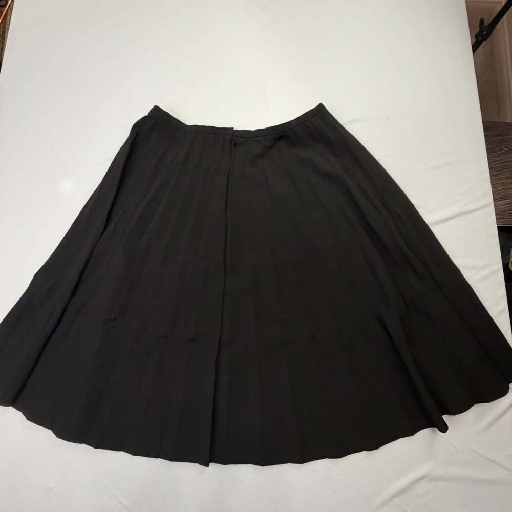 Dolcetti Black Pleated Midi Skirt